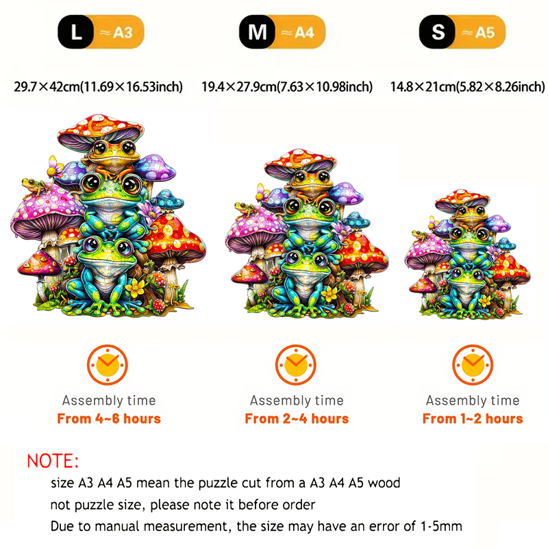 Frog Family - Wooden Jigsaw Puzzle