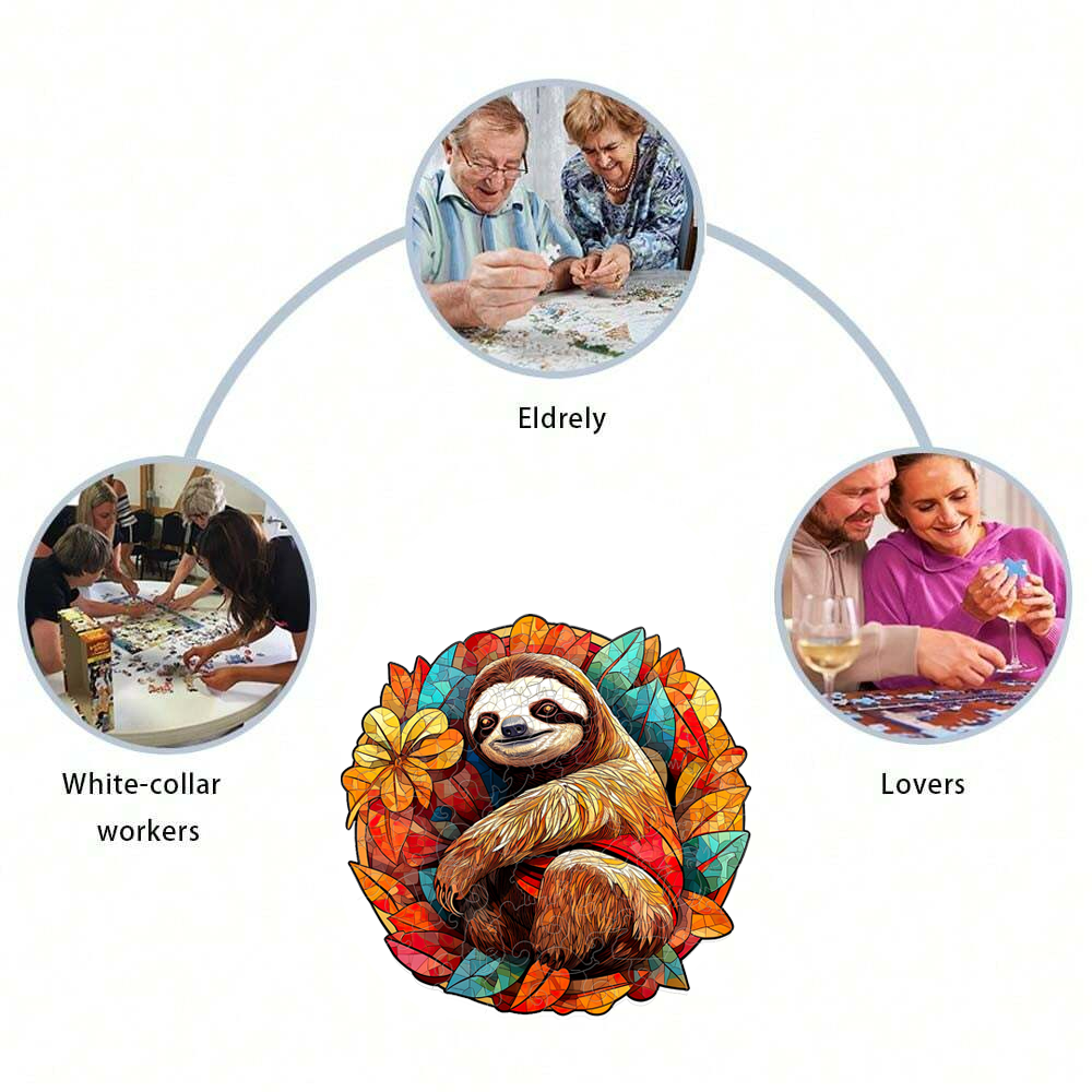 Sloth - Wooden Jigsaw Puzzle