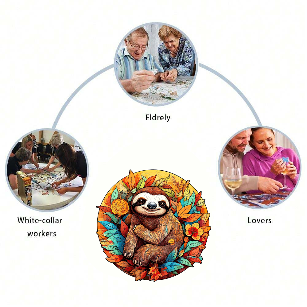 Sloth - Wooden Jigsaw Puzzle