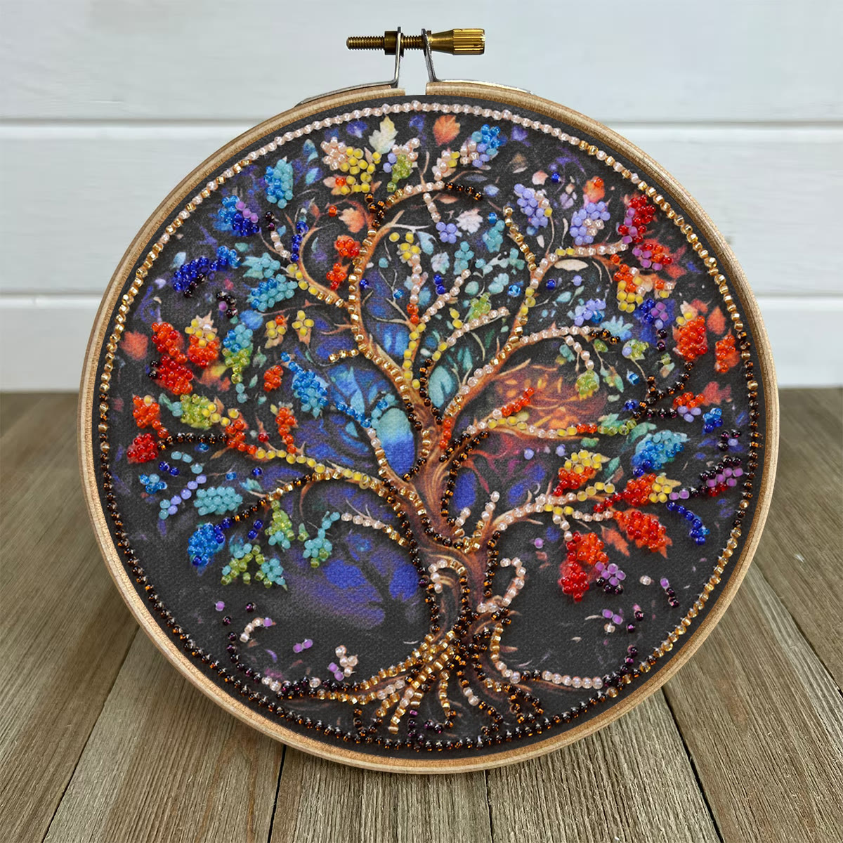 Rubbyoo Bead Embroidery Kit - Tree Of Life | Fantastic Needle Artwork | Craft For Home Adornment - image 5