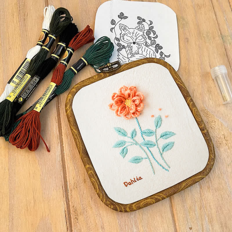 Rubbyoo Embroidery Kit- Dahlia For Beginners Kit - image 10