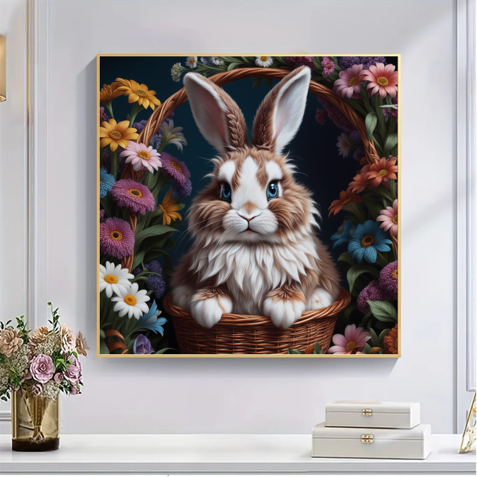 Rabbit With Sapphire Eyes - Wooden Jigsaw Puzzle