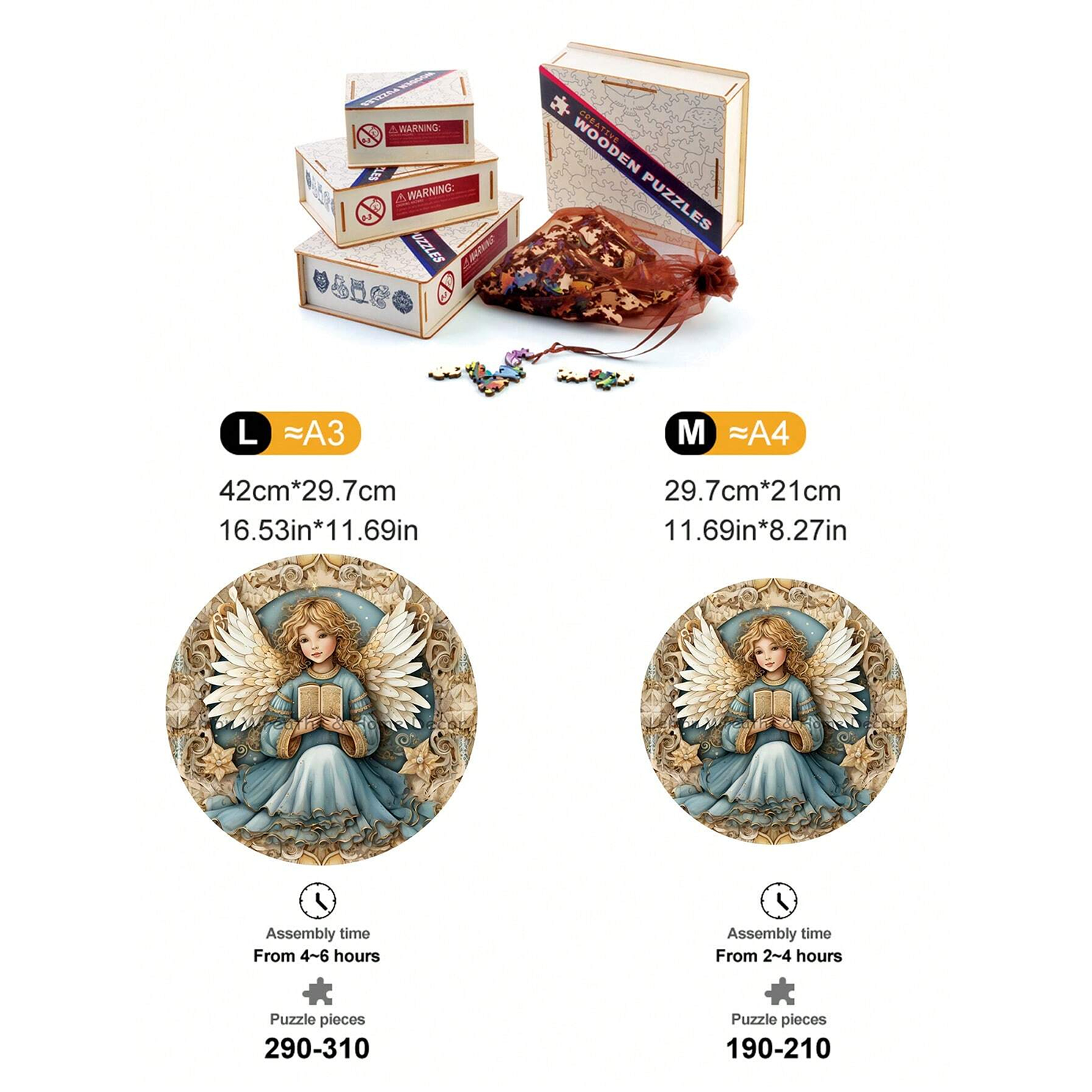 Angel - Wooden Jigsaw Puzzle