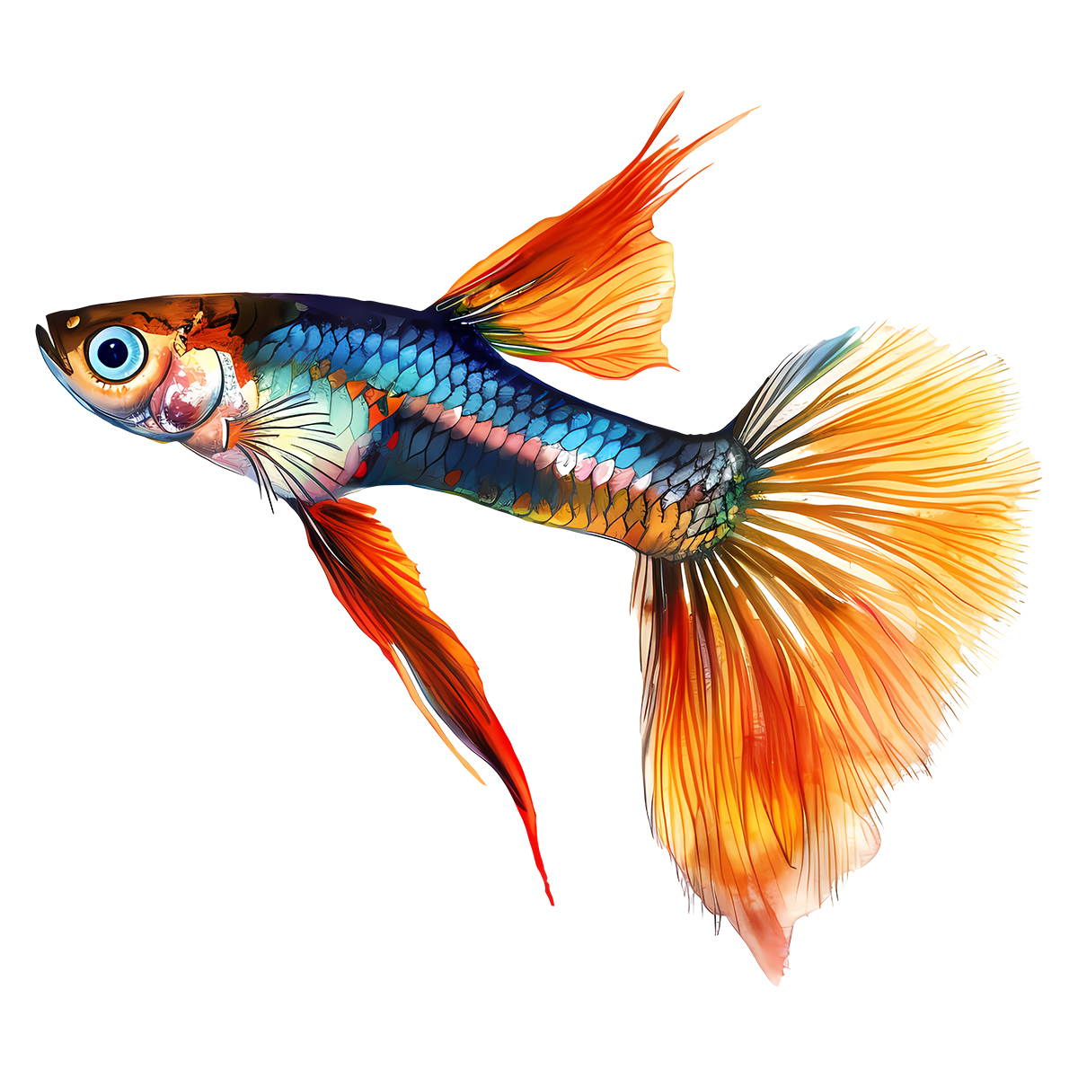 Rubbyoo Colorful tropical fish - Wooden Jigsaw Puzzle 