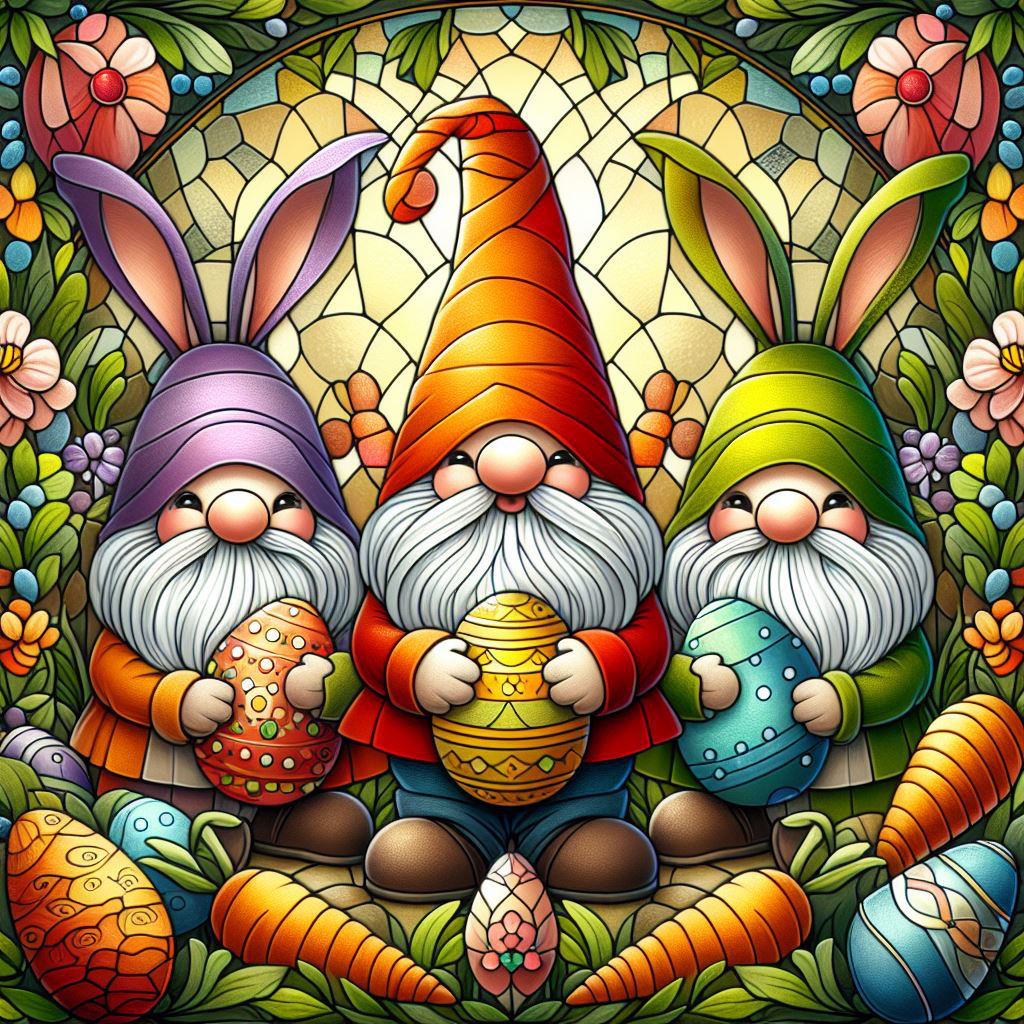 Easter Day Gnome - Wooden Jigsaw Puzzle
