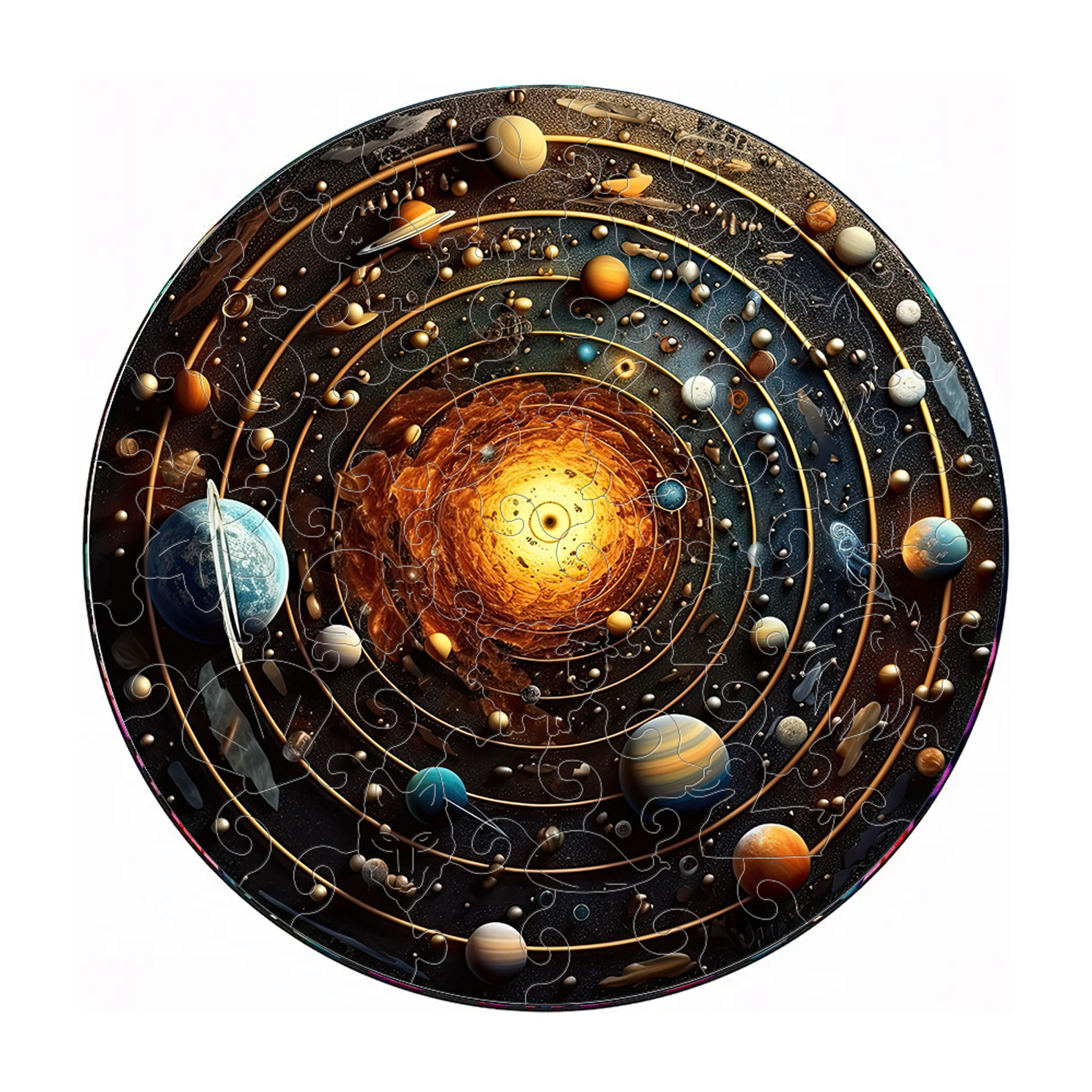 Cosmic Star Ring - Wooden Jigsaw Puzzle