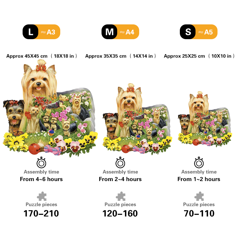 Yorkshire Terrier - Wooden Jigsaw Puzzles