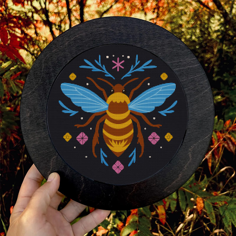  Cross Stitch Kit - Fantasy Bee | Diy Insect Handicraft | Unique Hanging Ornament  - image 9