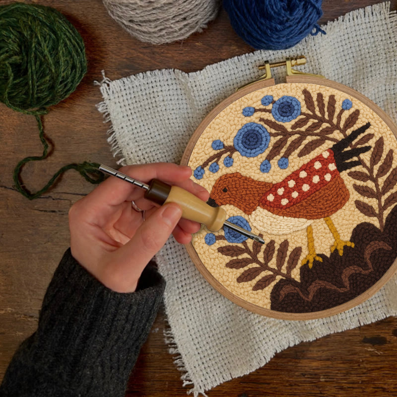 Little Turtledove Punch Needle Kit - Unique Bird Art | Perfect Craft For Beginner - image 3