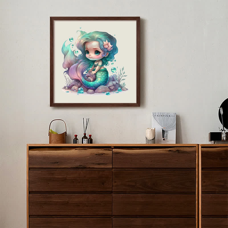 Rubbyoo Cute Mermaid Princess - Wooden Jigsaw Puzzle