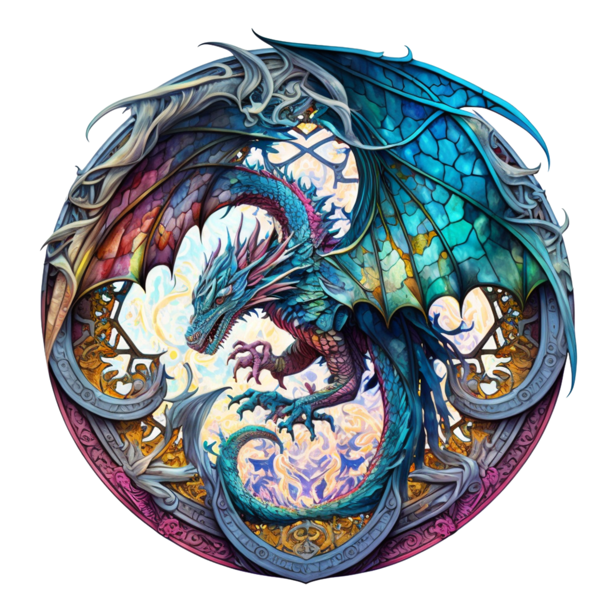 Dragon artwork -6  Wooden Jigsaw Puzzle