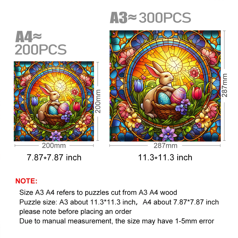 Easter Bunny And Egg Hunt - Wooden Jigsaw Puzzle