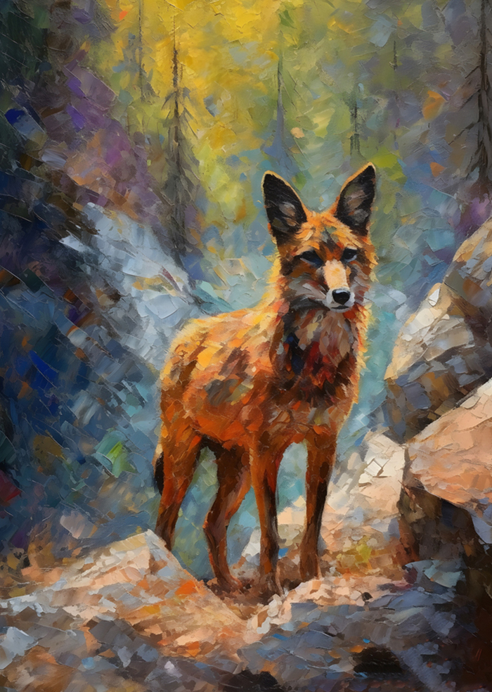 Rubbyoo Coyote's Perch in Yosemite - Wooden Jigsaw Puzzle 