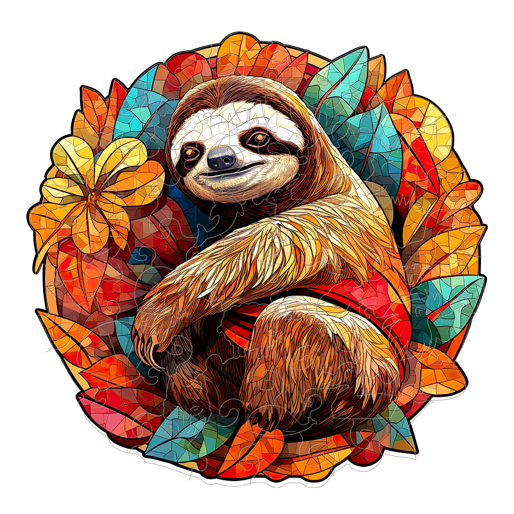 Sloth - Wooden Jigsaw Puzzle