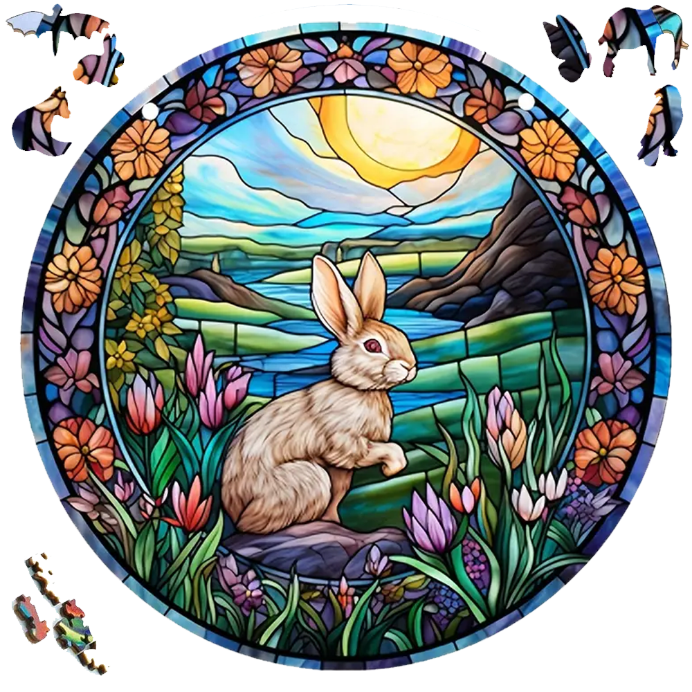 Easter Sign - Wooden Jigsaw Puzzle