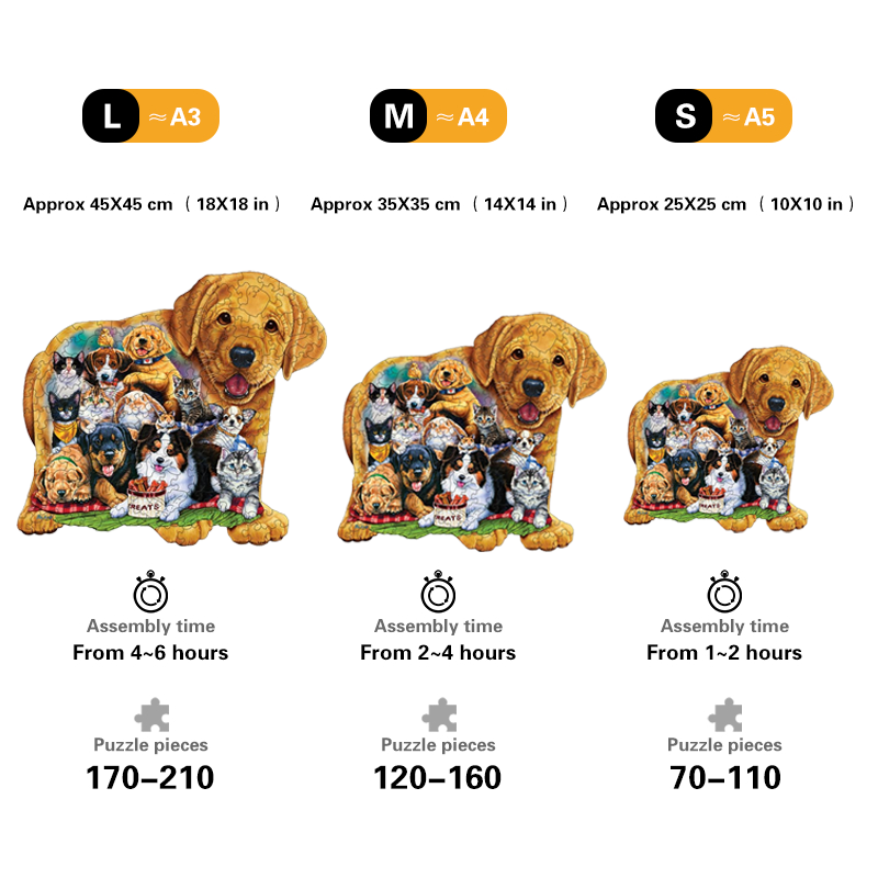 Puppy Pals - Wooden Jigsaw Puzzles