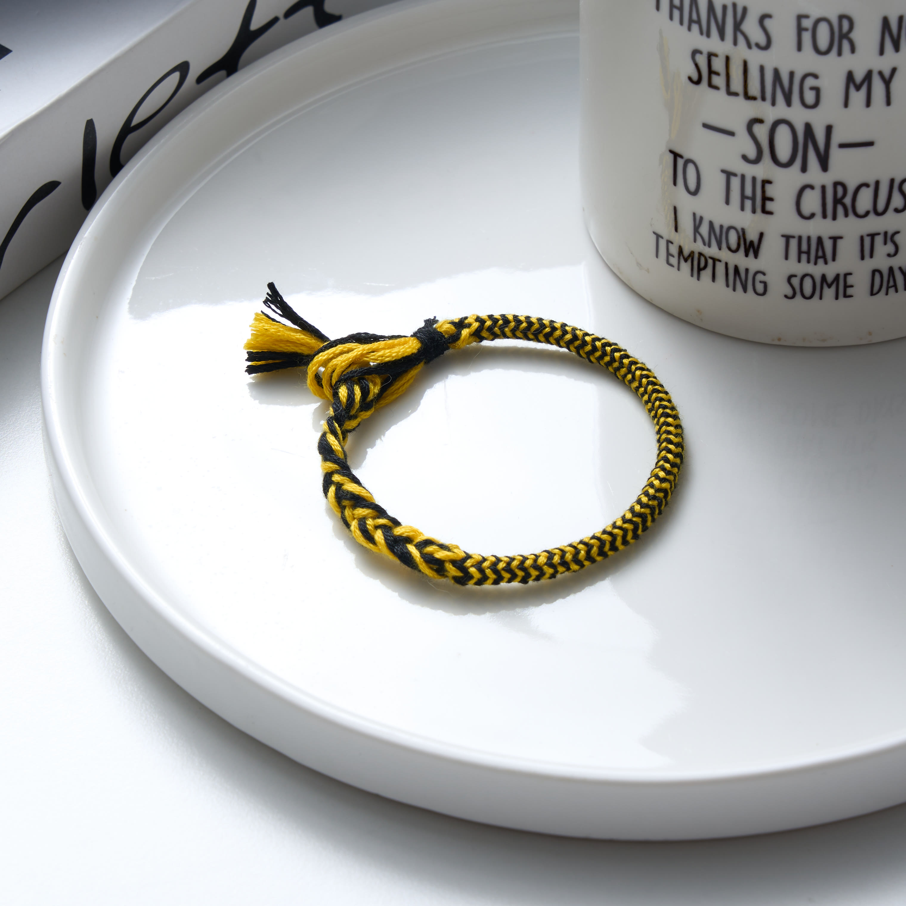 Rubbyoo Kumihimo Bracelet Kit - Bees | Cool Design For Everyday Wear | Simple Gift For Him - image 2