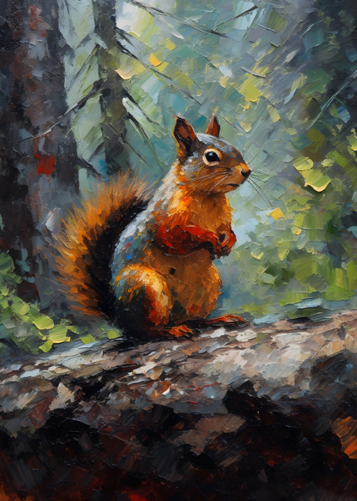 Rubbyoo Squirrel - Wooden Jigsaw Puzzle 