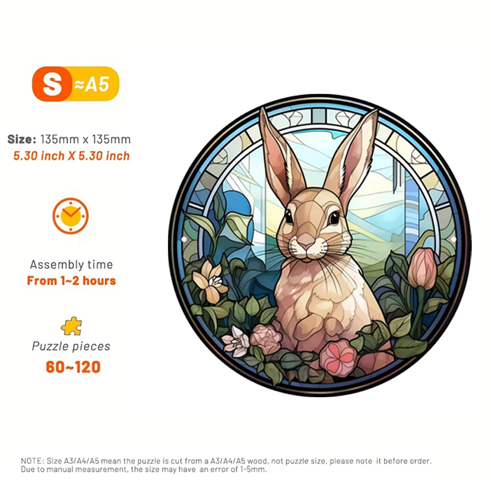 Bunny Sign - Wooden Jigsaw Puzzle