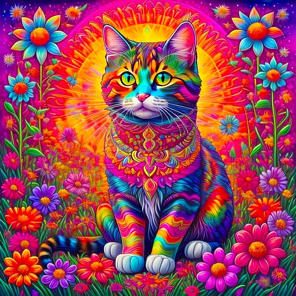 Flower Cat - Wooden Jigsaw Puzzle