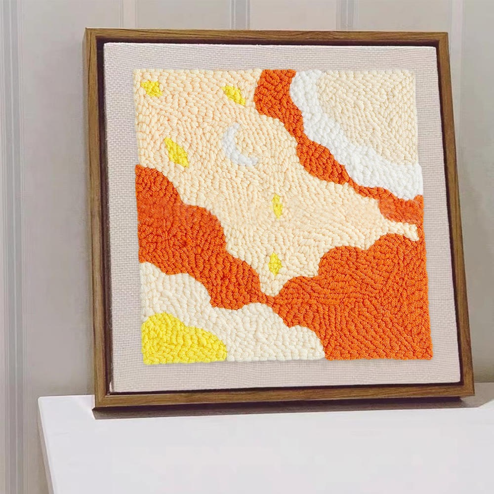 Abstract Art Square Punch Needle Kit - Unique  Handmade Craft  | Stylish Wall Decoration  - image 9