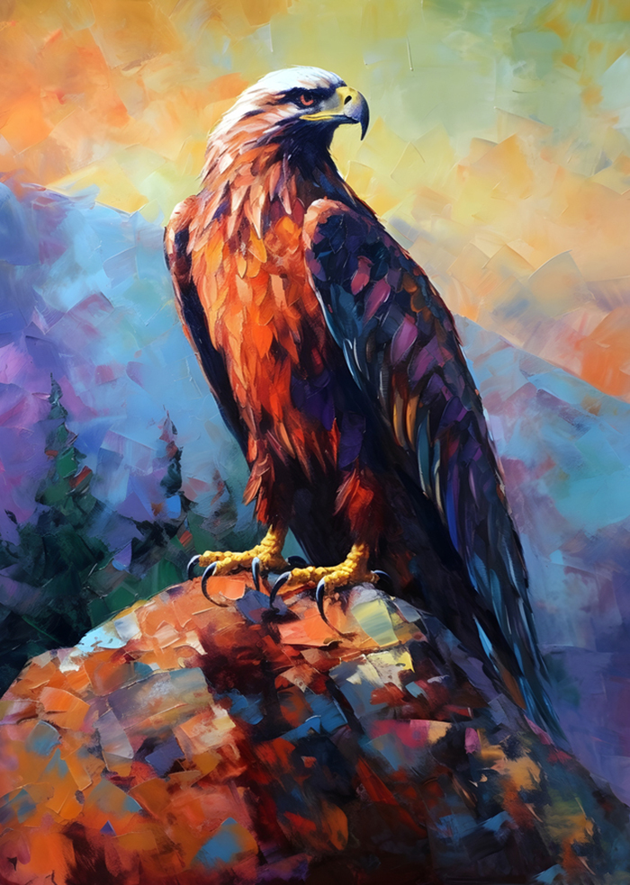 Rubbyoo Eagle's Domain at Pikes Peak - Wooden Jigsaw Puzzle 