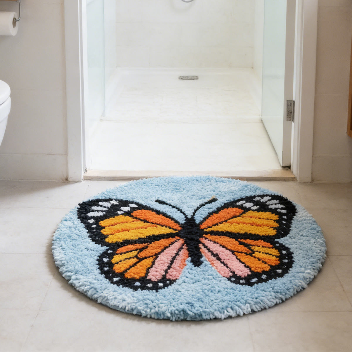 Rubbyoo Latch Hook Rug Kit - Enchanting Butterfly | Unique Handmade Decor | Diy Versatile Craft  - image 6
