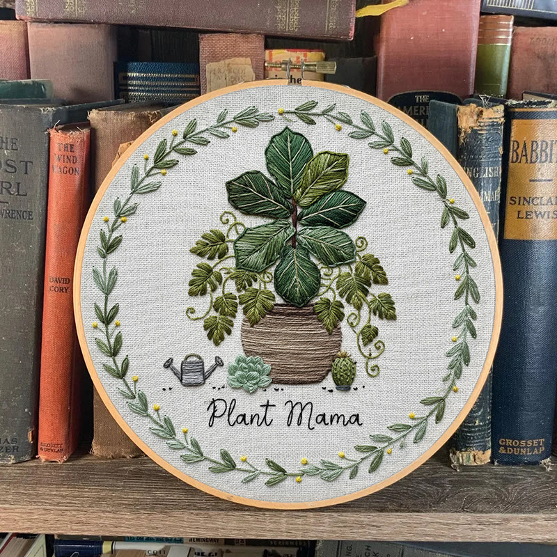 Rubbyoo Embroidery Kit - House Plant | Nice For Wall Decor | Diy Needle Craft  - image 7