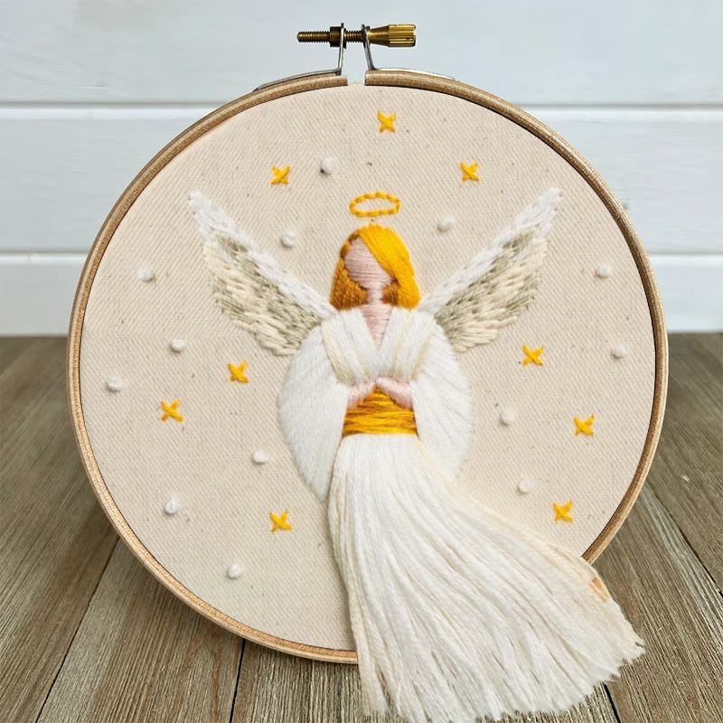 Rubbyoo Embroidery Kit - Christmas Angel | Winter And Christmas Craft | Holiday Ornaments Collection - image 4