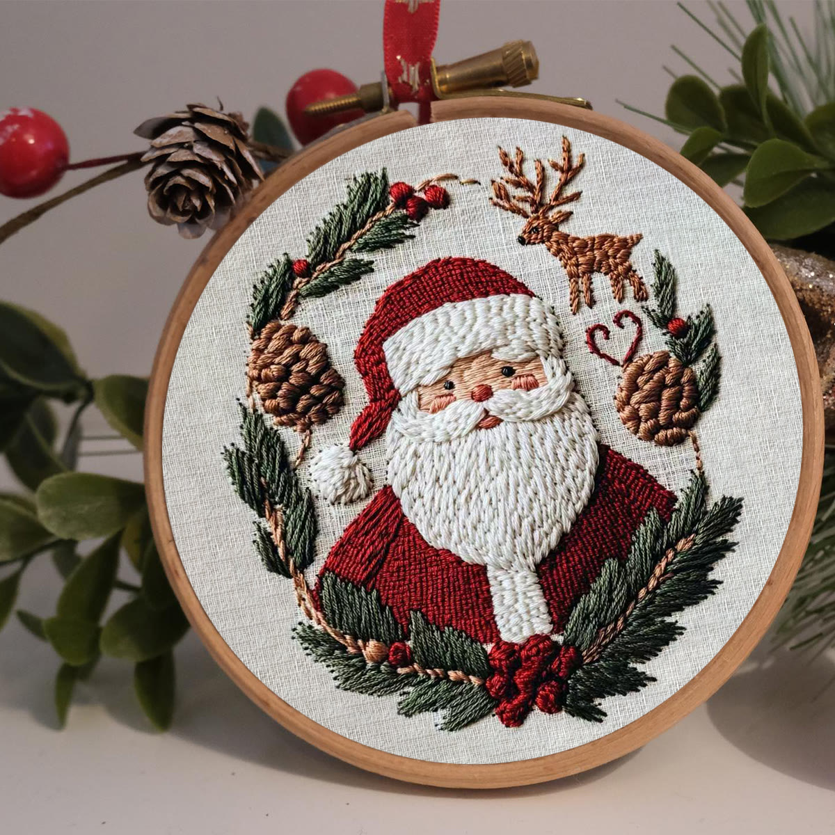 Rubbyoo Embroidery Kit - Santa Claus | Holiday Handmade Gifts | Diy Christmas Collection - image 7