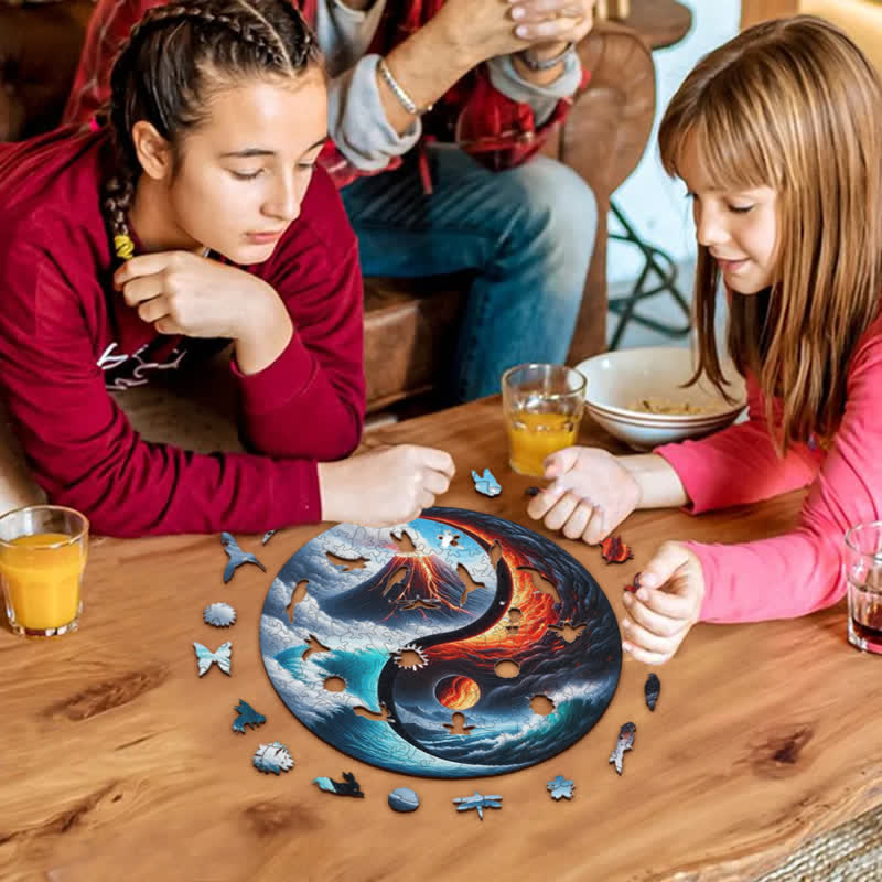 Rubbyoo Nature Yin and Yang -1 Wooden Jigsaw Puzzle