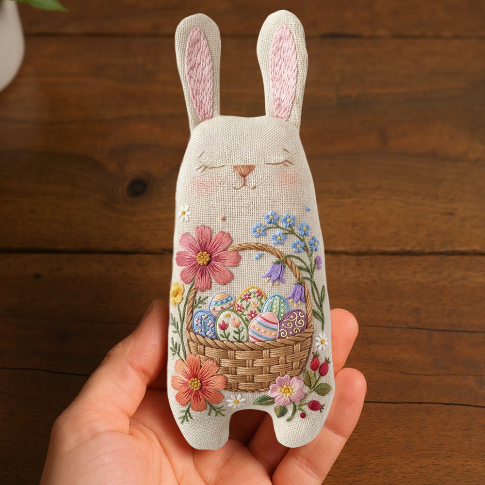 Rubbyoo Bunny Toy Embroidery Kit  - Easter Basket  | Adorable Stuffed Bunny Toy | Diy Sewing Kit | Unique Birthday Gift  - image 7