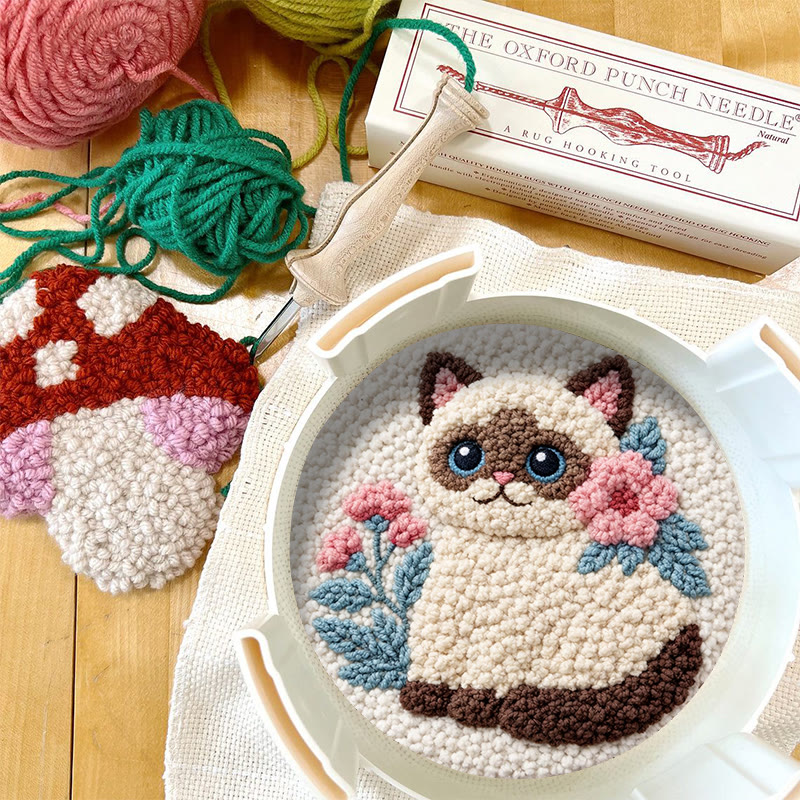 Blooming Fluffy Kitten Punch Needle Kit – Entry-Level DIY Starter | Fun Handcraft Creation - image 12