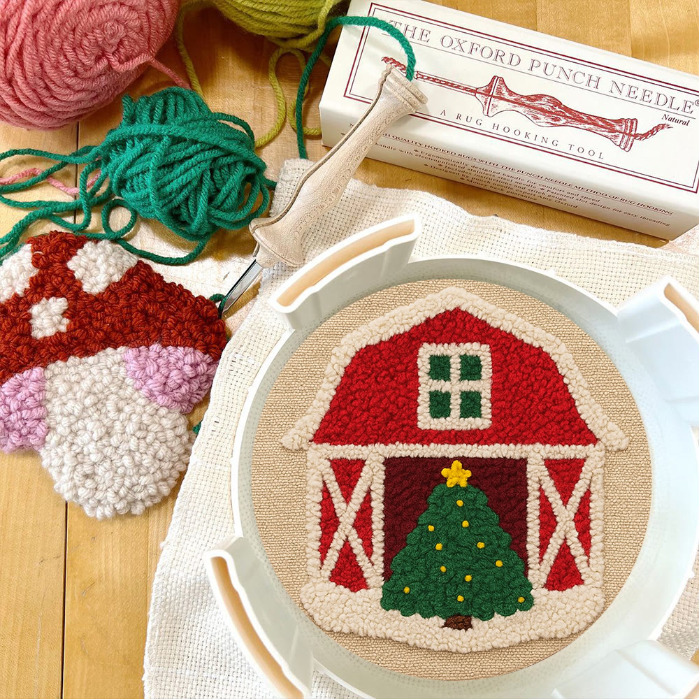 Christmas House Punch Needle Kit - Personalized Holiday Ornament | Home Hanging Art - image 10