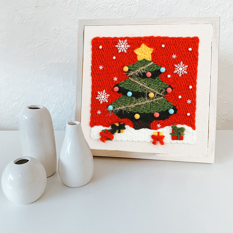 Christmas Series Square Punch Needle Kit - Personalized Needle Craft | Nice Christmas Decorative Gifts  - image 13