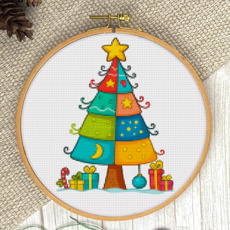  Cross Stitch Kit - Stylish Christmas Tree | Holiday Handmade Gifts | Nice For Christmas Decoration - image 4