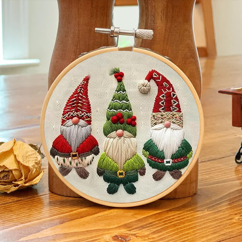 Rubbyoo Embroidery Kit - Christmas Gnomes - image 7