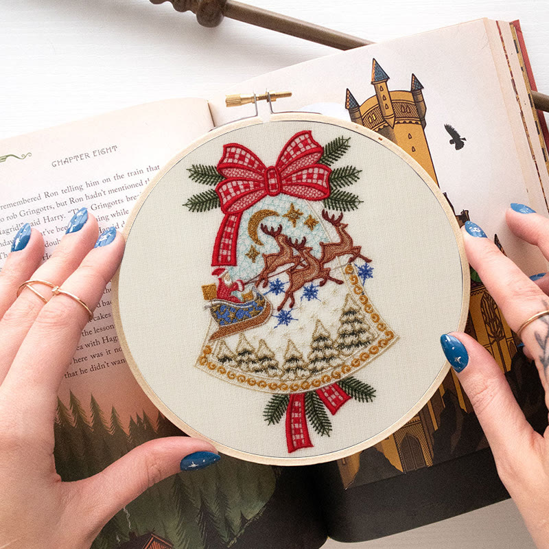 Rubbyoo Embroidery Kit - Christmas Bell | Diy Christmas Tree Hanging | Unique Holiday Decoration - image 9