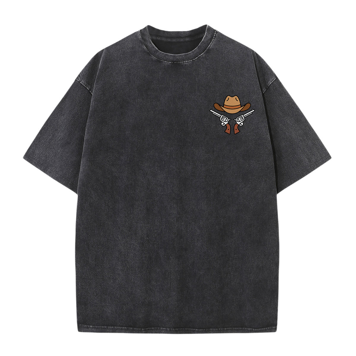 Rubbyoo Just The Way I Like It Double Sided Unisex Washed T-shirt Western Cowboy Style - image 9