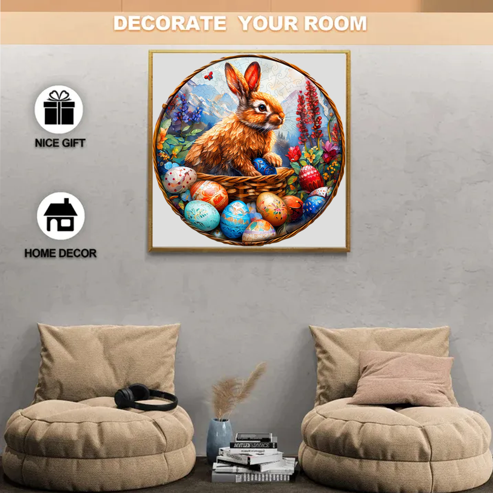 Easter Bunny - Wooden Jigsaw Puzzle