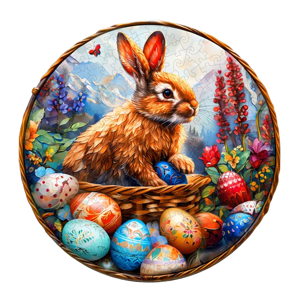 Easter Bunny - Wooden Jigsaw Puzzle