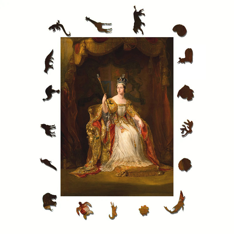 Coronation Of Queen Victoria - Wooden Jigsaw Puzzle