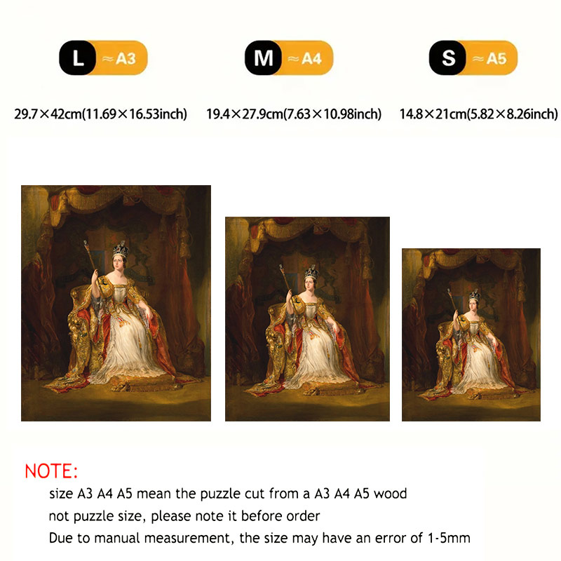 Coronation Of Queen Victoria - Wooden Jigsaw Puzzle