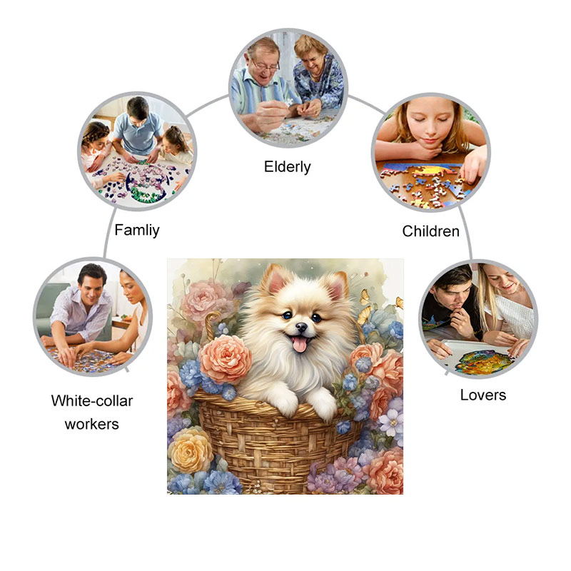 My lovely Pomeranian son - Wooden Jigsaw Puzzle