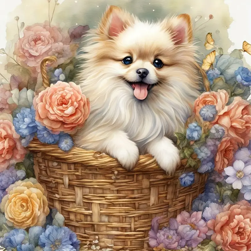 My lovely Pomeranian son - Wooden Jigsaw Puzzle