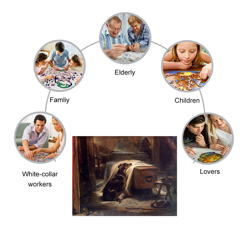 Old Shepherd's Chief Mourner - Wooden Jigsaw Puzzle