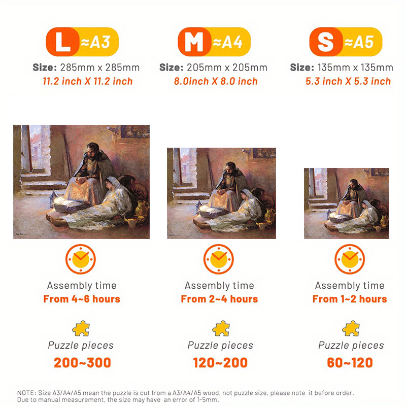 The Nativity By Gari Melchers - Wooden Jigsaw Puzzle