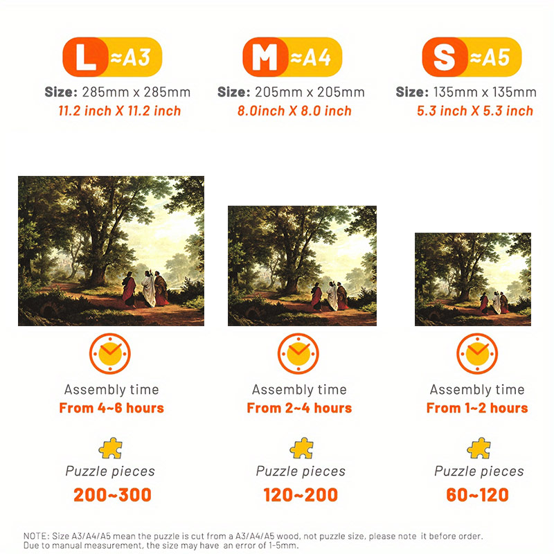 Road To Emmaus - Wooden Jigsaw Puzzle