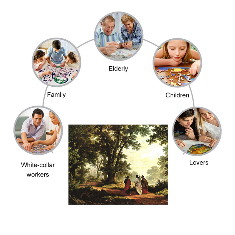 Road To Emmaus - Wooden Jigsaw Puzzle