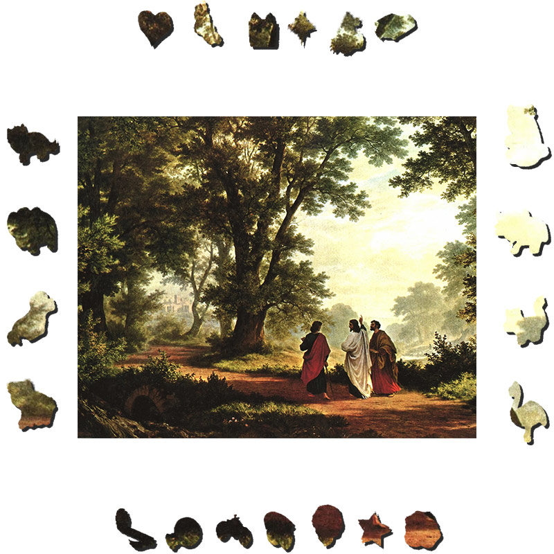 Road To Emmaus - Wooden Jigsaw Puzzle